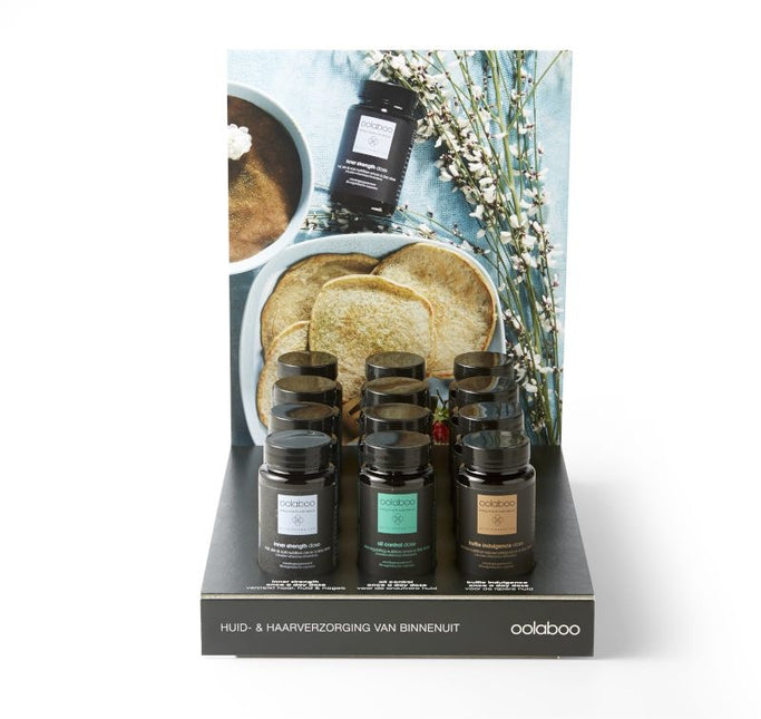 Display supplementen huid en -haarverzorging