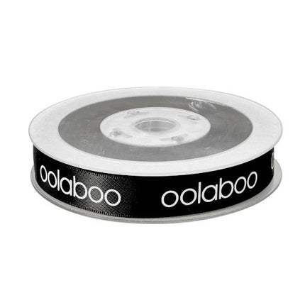 schwarzes Band Oolaboo Logo 15mm/23m